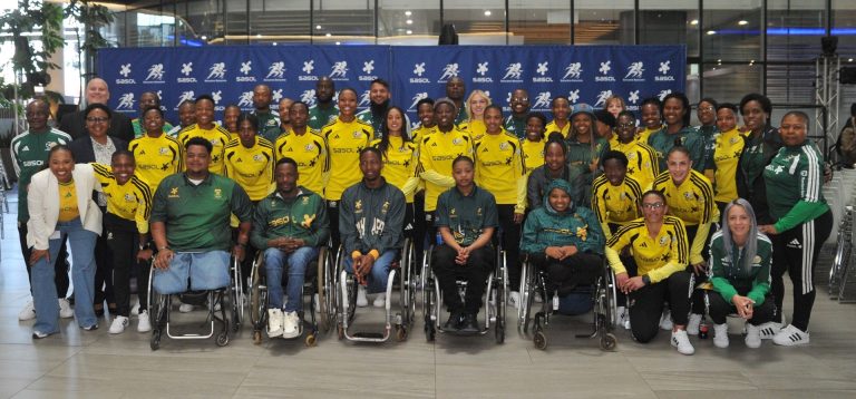 Sasol Banyana Banyana together with the Sasol sponsored Wheelchair Basketball South Africa