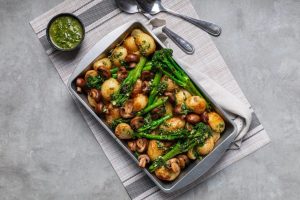 Tenderstem SA Tenderstem Mushroom & Garlic Butter Potato Tray Bake Website Image