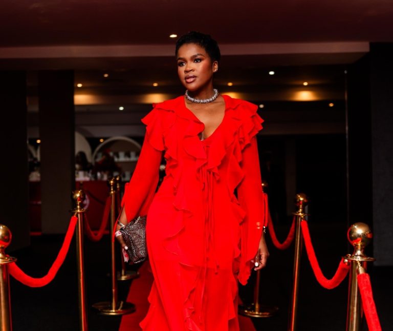 Seasoned Content Creator & Friend of the brand_ Melody Molale, shined in Red as she stepped onto the Red Carpet